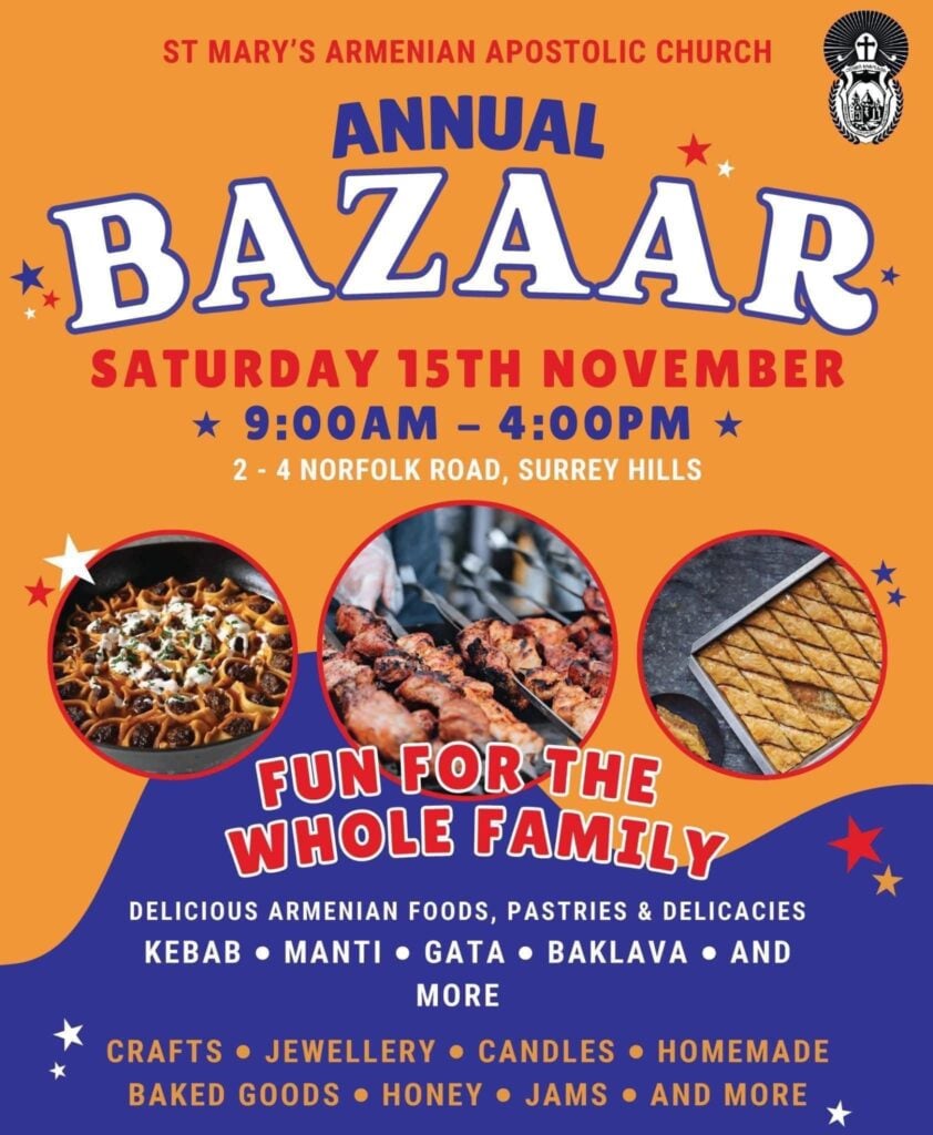 Annual Church Bazaar - 2025 - St Mary's Armenian Church